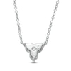 Thumbnail Image 3 of 1/2 CT. T.W. Diamond Past Present Future® Necklace in 10K White Gold
