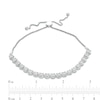 Thumbnail Image 3 of 1 CT. T.W. Composite Diamond Bolo Bracelet in Sterling Silver - 11.25"