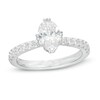 Thumbnail Image 0 of Vera Wang Love Collection 1-1/3 CT. T.W. Certified Oval Diamond Engagement Ring in 14K White Gold (I/SI2)