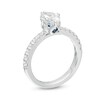 Thumbnail Image 2 of Vera Wang Love Collection 1-1/3 CT. T.W. Certified Oval Diamond Engagement Ring in 14K White Gold (I/SI2)