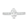 Thumbnail Image 2 of Vera Wang Love Collection 1-1/3 CT. T.W. Certified Oval Diamond Engagement Ring in 14K White Gold (I/SI2)