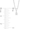 Thumbnail Image 3 of 1/10 CT. Diamond Solitaire Pendant in 10K White Gold