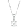 Thumbnail Image 1 of 1/2 CT. Diamond Solitaire Pendant in 10K White Gold