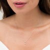 Thumbnail Image 2 of 1/2 CT. Diamond Solitaire Pendant in 10K White Gold