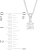 Thumbnail Image 2 of 1/2 CT. Diamond Solitaire Pendant in 10K White Gold