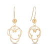 Thumbnail Image 1 of Mickey Mouse & Minnie Mouse Made in Italy Drop Earrings in 10K Gold