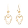 Thumbnail Image 0 of Mickey Mouse & Minnie Mouse Made in Italy Drop Earrings in 10K Gold