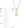 Thumbnail Image 3 of 1/3 CT. Diamond Solitaire Pendant in 10K Gold