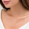 Thumbnail Image 2 of 1/2 CT. Diamond Solitaire Pendant in 10K Gold