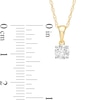 Thumbnail Image 3 of 1/2 CT. Diamond Solitaire Pendant in 10K Gold