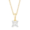 Thumbnail Image 1 of 1/2 CT. Princess-Cut Diamond Solitaire Pendant in 10K Gold