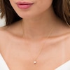 Thumbnail Image 2 of 1/2 CT. Princess-Cut Diamond Solitaire Pendant in 10K Gold