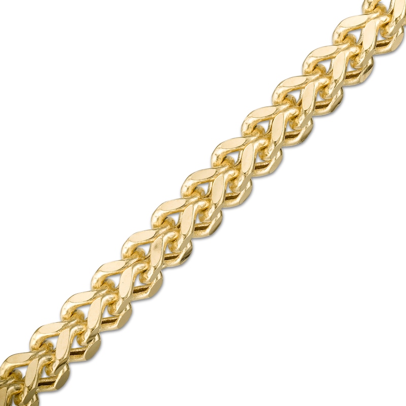 Main Image 1 of Made in Italy 5.0mm Franco Snake Chain Bracelet in Hollow 10K Gold - 8.5"