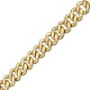 Thumbnail Image 1 of Made in Italy 6.5mm Square Curb Chain Bracelet in Hollow 10K Two-Tone Gold - 8.5"