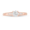 1/2 CT. T.W. Diamond Vintage-Style Engagement Ring in 10K Rose Gold