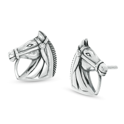 ICYROSE 925 Sterling Silver Horse Head Stud Earrings 21528