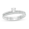 Thumbnail Image 1 of 1/2 CT. T.W. Diamond Bridal Set in 10K White Gold