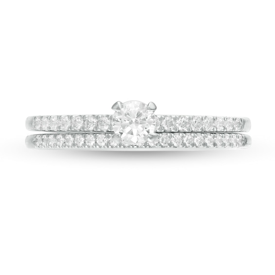 1/2 CT. T.w. Diamond Bridal Set in 10K White Gold