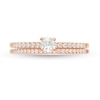 Thumbnail Image 4 of 1/2 CT. T.W. Diamond Bridal Set in 10K Rose Gold