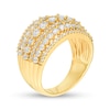 Thumbnail Image 2 of 2 CT. T.W. Diamond Multi-Row Domed Ring in 10K Gold
