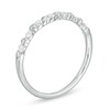 Thumbnail Image 3 of 1/5 CT. T.W. Diamond Alternating Heart Stackable Band in 10K White Gold
