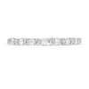 Thumbnail Image 4 of 1/5 CT. T.W. Diamond Alternating Heart Stackable Band in 10K White Gold