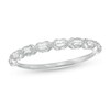 Thumbnail Image 1 of 1/8 CT. T.W. Baguette Diamond Art Deco Vintage-Style Stackable Band in 10K White Gold