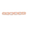 Thumbnail Image 3 of 1/8 CT. T.W. Baguette Diamond Art Deco Vintage-Style Stackable Band in 10K Rose Gold