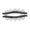 Thumbnail Image 3 of 3/4 CT. T.W. Enhanced Black and White Diamond Tiara Style Solitaire Enhancer in 10K White Gold