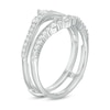 Thumbnail Image 1 of 1/2 CT. T.W. Diamond Crown Vintage-Style Solitaire Enhancer in 10K White Gold