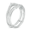 Thumbnail Image 2 of 1/2 CT. T.W. Diamond Crown Vintage-Style Solitaire Enhancer in 10K White Gold