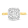 1/2 CT. T.W. Composite Diamond Cushion Frame Engagement Ring in 10K Gold