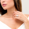 Thumbnail Image 2 of 1 CT. T.W. Diamond Multi-Row Vintage-Style Anniversary Ring in 10K White Gold