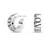Thumbnail Image 1 of Vera Wang Love Collection "LOVE" Huggie Hoop Earrings in Sterling Silver