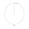 Thumbnail Image 1 of Child's Vera Wang Love Collection White Topaz Butterfly Necklace in Sterling Silver