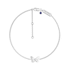 Thumbnail Image 1 of Child's Vera Wang Love Collection White Topaz Butterfly Bracelet in Sterling Silver -6.0"