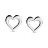 Thumbnail Image 1 of Child's Vera Wang Love Collection Heart Stud Earrings in Sterling Silver