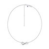 Thumbnail Image 1 of Vera Wang Love Collection Bow Necklace in Sterling Silver