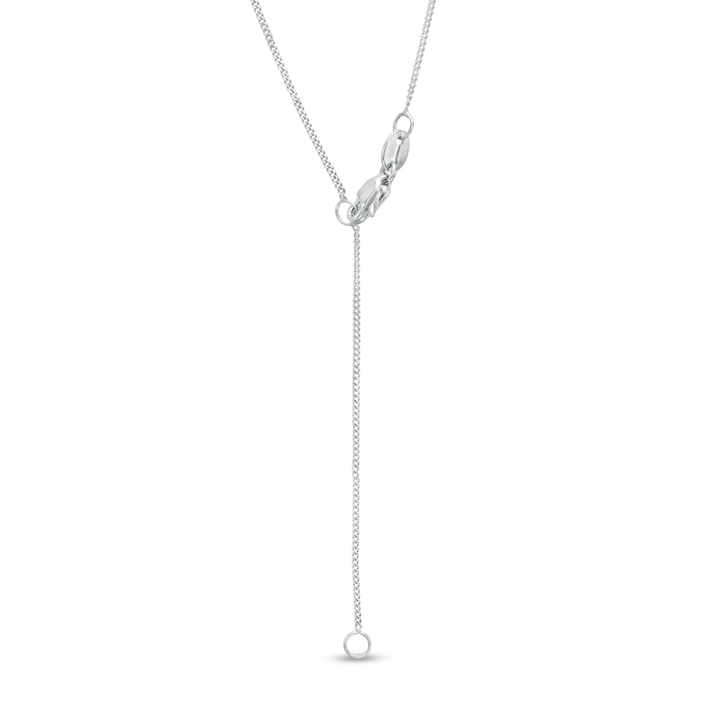Main Image 3 of 1 CT. T.W. Certified Emerald-Cut Diamond Octagonal Frame Drop Pendant in 14K White Gold (I/I1)