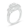 Thumbnail Image 3 of 1 CT. T.W. Quad Diamond Past Present Future® Frame Engagement Ring in 10K White Gold
