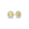 Thumbnail Image 0 of 1/20 CT. T.W. Diamond Circle Frame Stud Earrings in 10K Gold