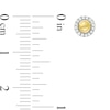 Thumbnail Image 3 of 1/20 CT. T.W. Diamond Circle Frame Stud Earrings in 10K Gold