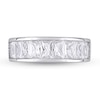 Baguette-Cut Lab-Created White Sapphire Band in Sterling Silver