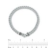 Thumbnail Image 2 of Vera Wang Men 6.0mm Franco Snake Chain Bracelet in Sterling Silver - 8.5"