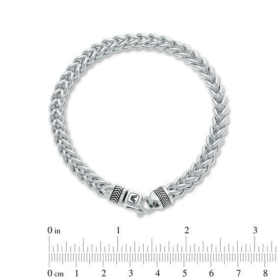 Vera Wang Men 6.0mm Franco Snake Chain Bracelet in Sterling Silver - 8.5"