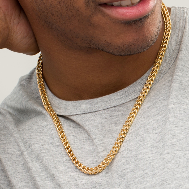 Vera Wang Men 6.0mm Franco Snake Chain Necklace in 10K Gold - 22"