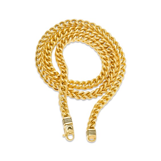 Vera Wang Men 6.0mm Franco Snake Chain Necklace in 10K Gold - 22