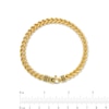 Thumbnail Image 3 of Vera Wang Men 6.0mm Franco Snake Chain Bracelet in 10K Gold - 8.5"