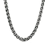 Thumbnail Image 1 of Vera Wang Men 6.0mm Oxidized Wheat Chain Necklace in Sterling Silver with Black Rhodium - 22"