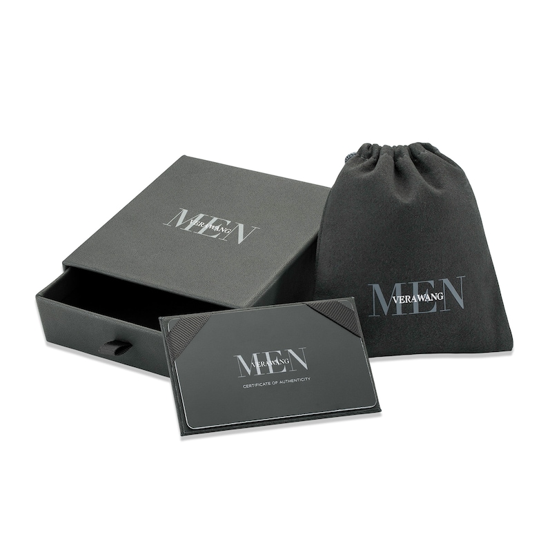 Main Image 4 of Vera Wang Men 6.0mm Oxidized Wheat Chain Necklace in Sterling Silver with Black Rhodium - 22"
